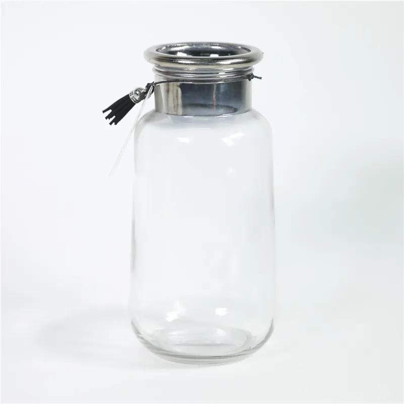 DESCRIPTION: D11(MAX)/8.3(TOP) X 22CMH GLASS VASE