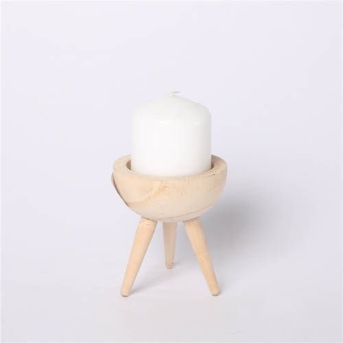 DESCRIPTION:
  D10X11CM WOODEN HOLDER W/D7X8CM PRESSED PILLAR CANDLE   COLOR OF CANDLE  WHITE