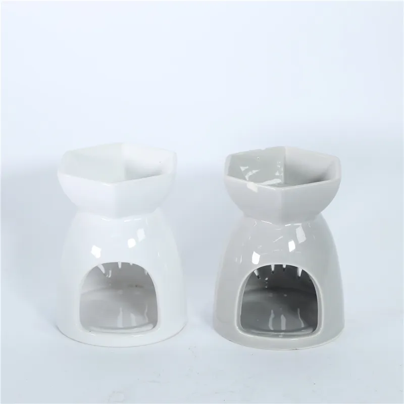 DESCRIPTION: D9X11.5CM ROUND SHAPED GRASS CARVING DESIGN CERAMIC OIL BURNER   COLOR: 1)WHITE 2)LIGHT GREY 3) DARK GREY