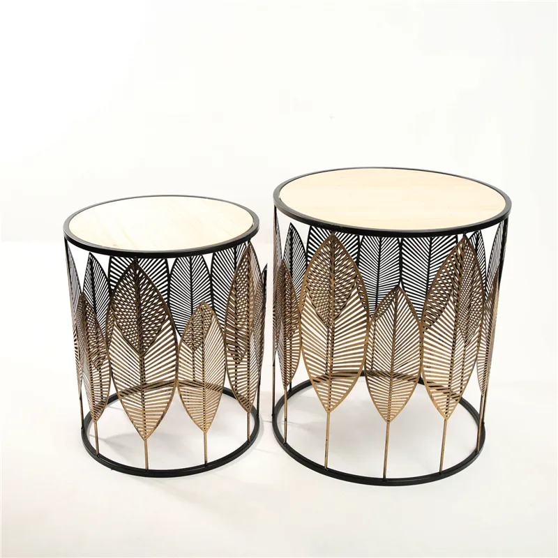 DESCRIPTION: S/2 D40X45CMH/D33CMX40.5CM TABLE