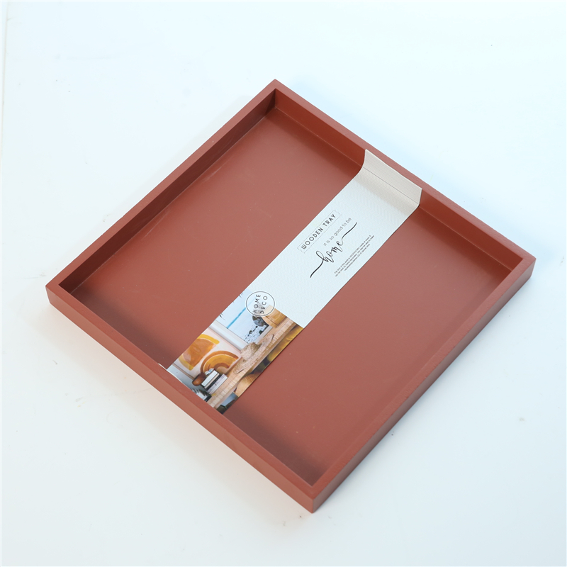 DESCRIPTION:
  30X30X3CM WOODEN TRAY  COLOR  RED