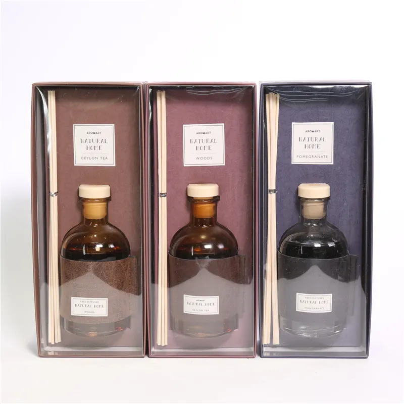 DESCRIPTION:
  D6.5X13CMH 200ML GLASS DIFFUSER WITH ROPE DECO  COLOR/SCENT  1)GREY/POMEGRANATE； 2)BROWN/SEYLON TEA；3)LT.BROWN/WOODS