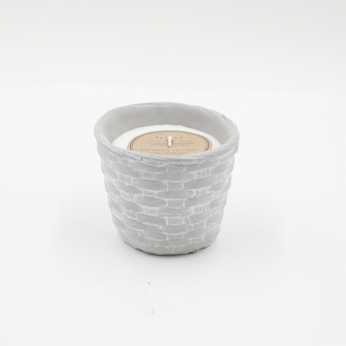 D12X10CMH CEMENT SCENTED CANDLE
