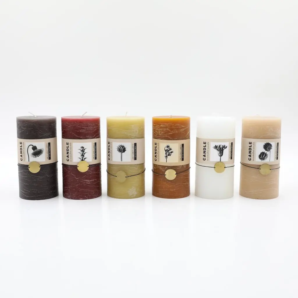 D7X14CM RUSTIC CANDLE
