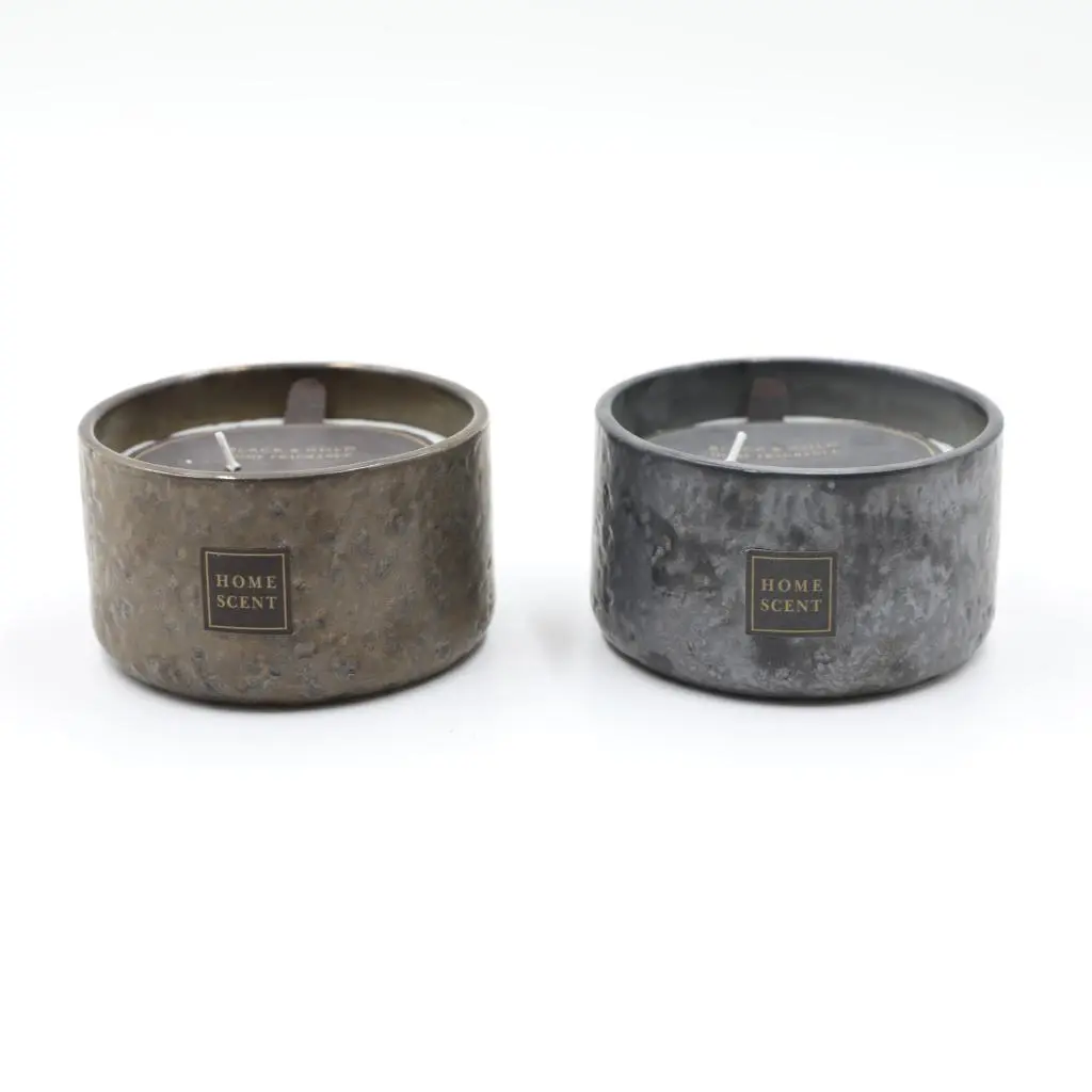 D12X7CMH METALLIC CERAMIC SCENTED CANDLE