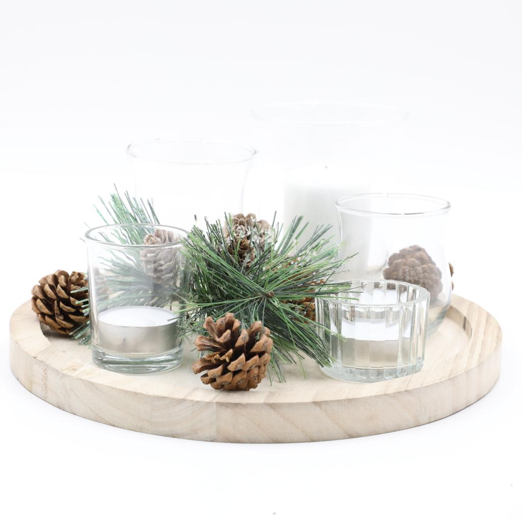 GLASS CANDLE HOLDER GIFT ITEM