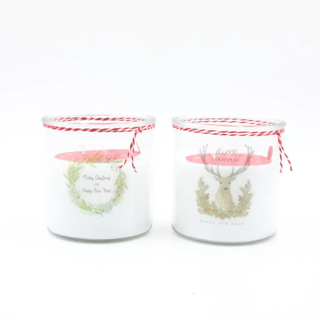 D12X12CMH GLASS CANDLE POT