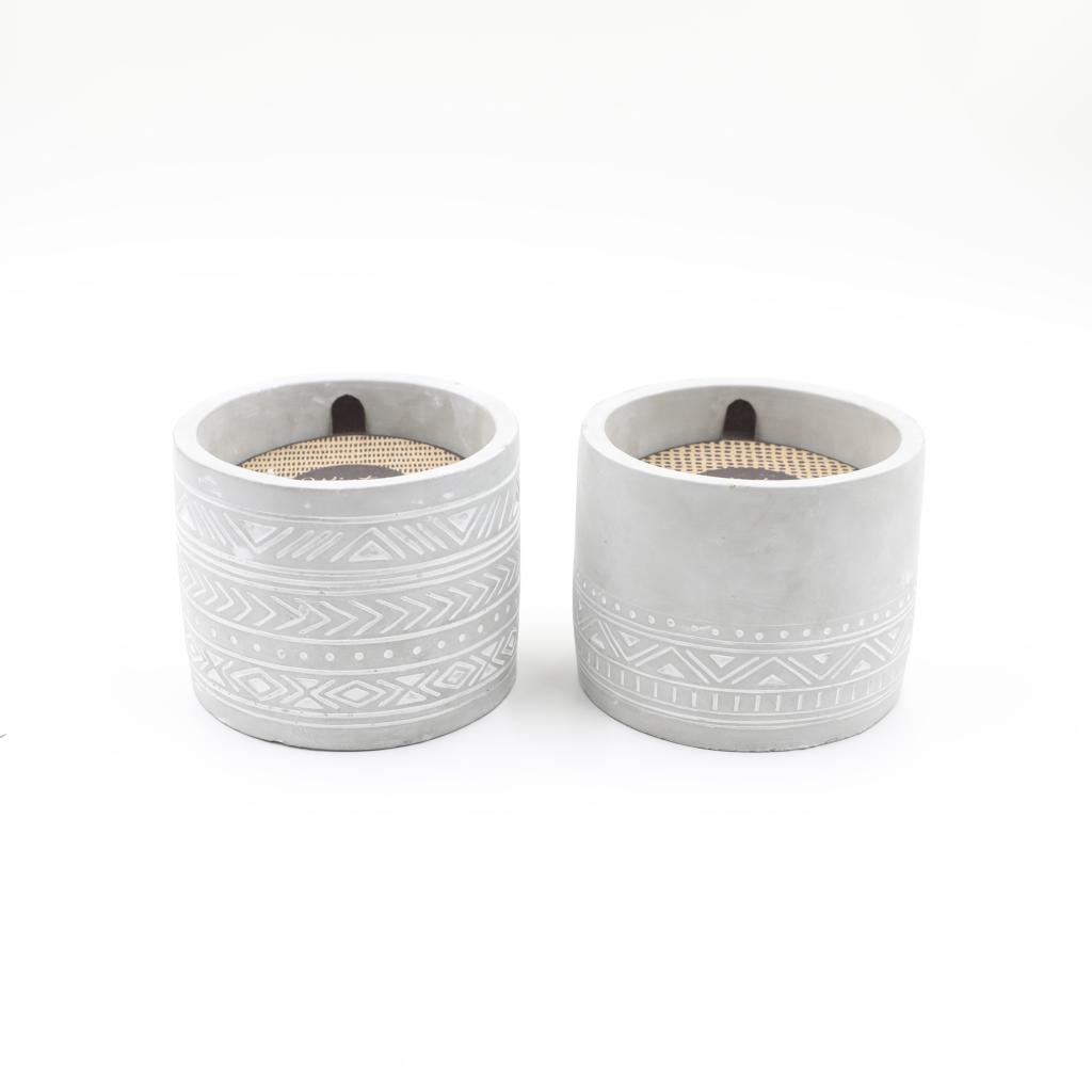 D15X12CMH CEMENT SCENTED CANDLE