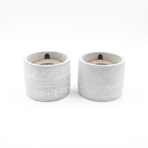 D15X12CMH CEMENT SCENTED CANDLE