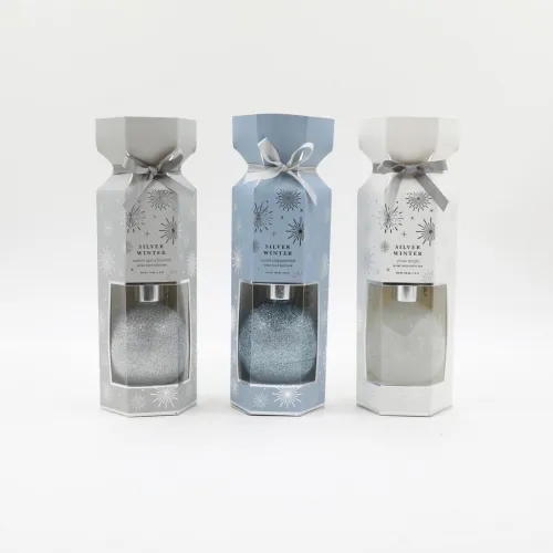 D7X8.3CMH 250ML DECORATED BALL GLASS DIFFUSER W/6PCS RATTAN