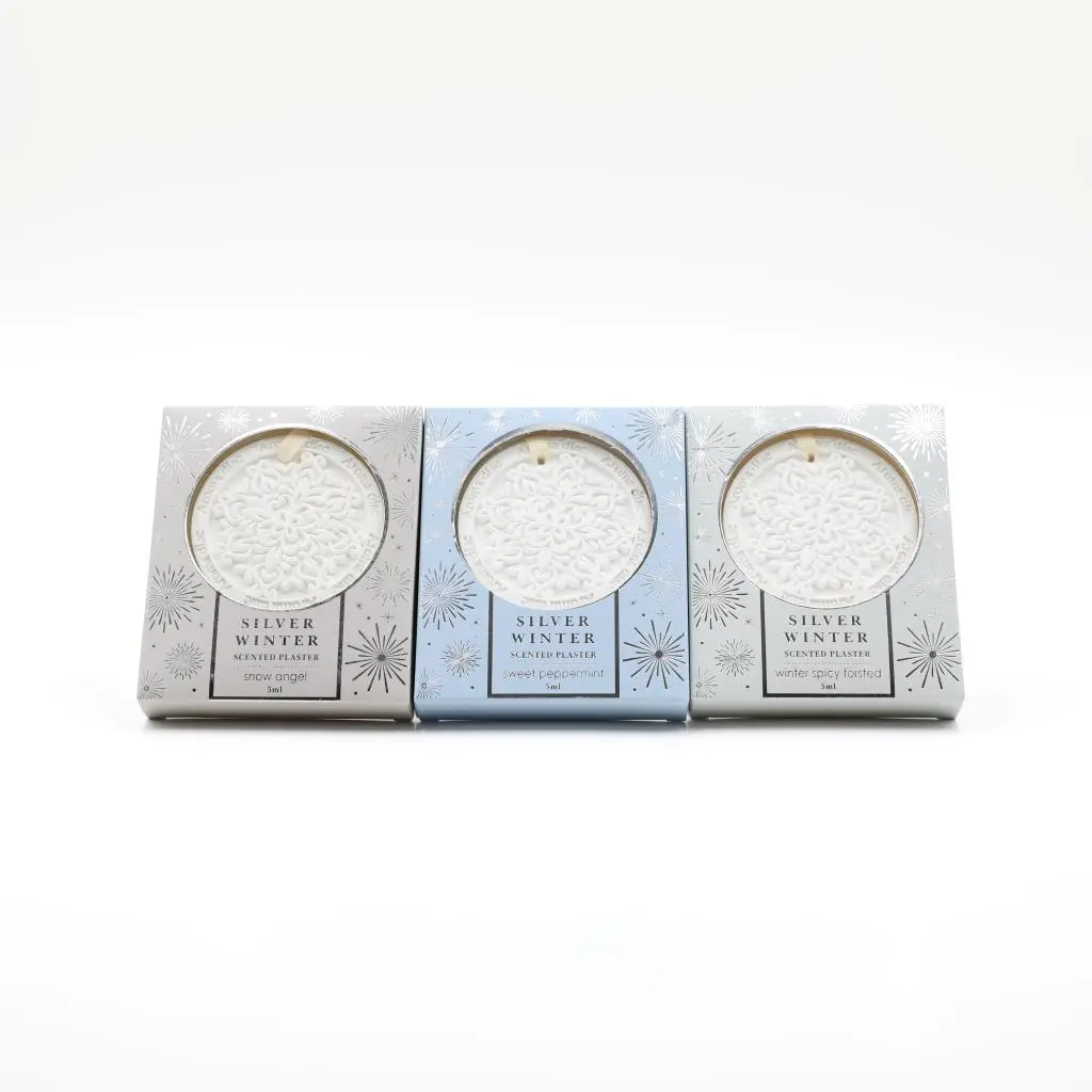 6.6X6.6X0.8CMH SCENTED SQUARE PLASTER WITH 5ML SPRAY
