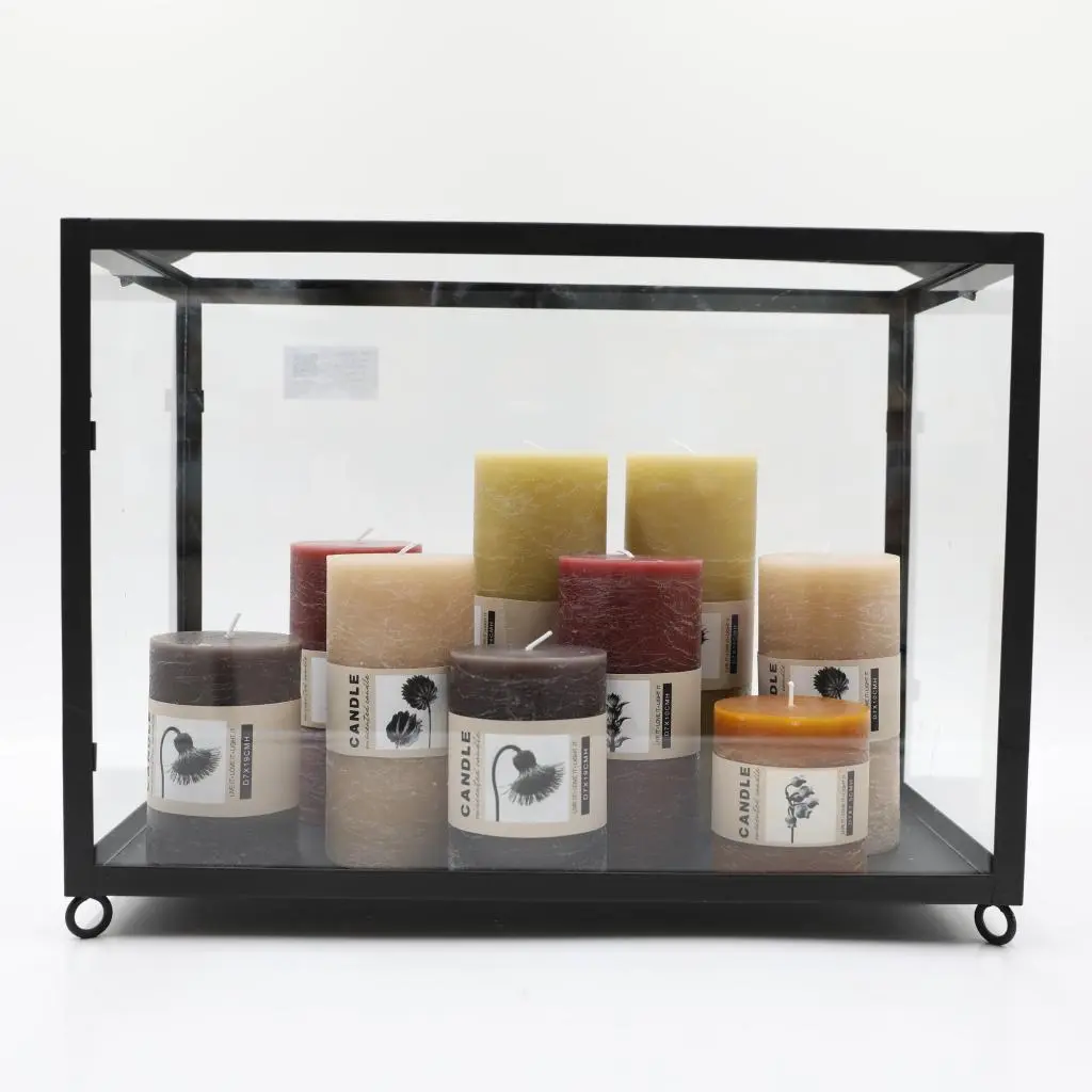 40X20.5X30CMH BLACK RECTANGLE CANDLE HOLDER