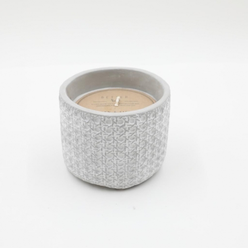 D14.5X12CMH CEMENT SCENTED CANDLE