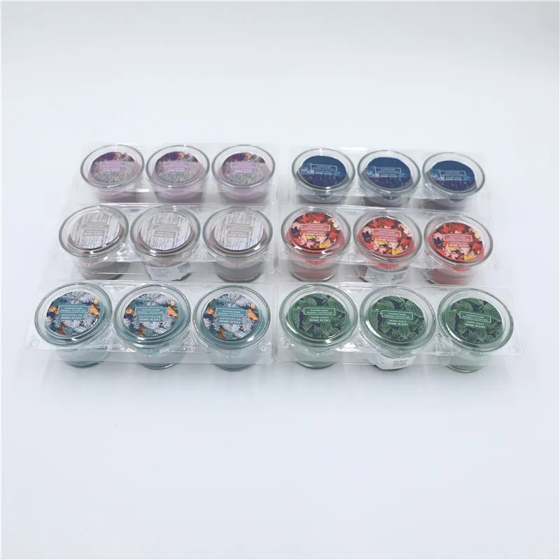 S/3 D7X5.5CMH SCENTED GLASS CANDLE