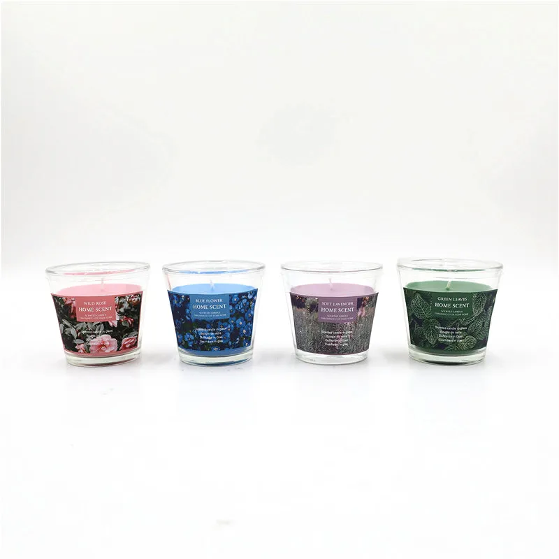 D9X8.3CMH SCENTED GLASS CANDLE