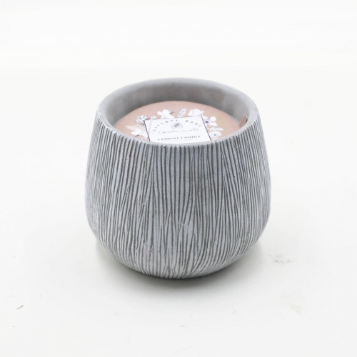 D17.8X15CMH CEMENT SCENTED CANDLE