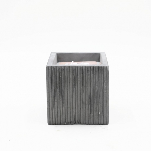 12X12X12CMH SQUARE CEMENT SCENTED CANDLE