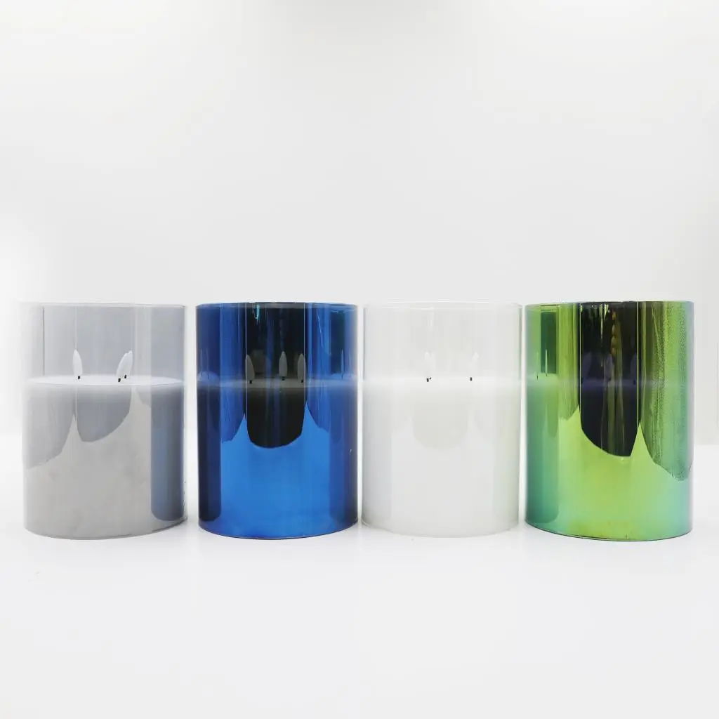 D15X20CMH GLASS LED CANDLE