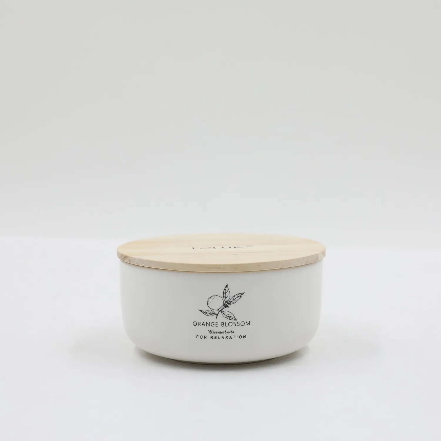FOLUK 5.7oz Orange Blossom Scented 2-Wick Candle