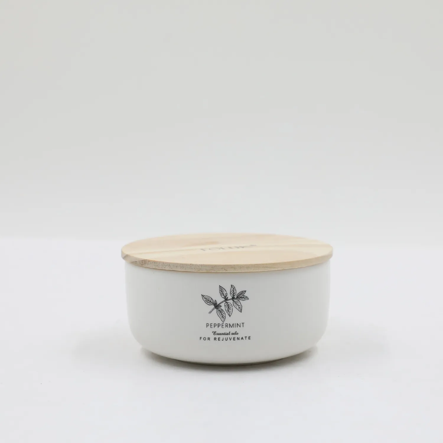 FOLUK 5.7oz Peppermint Scented 2-Wick Candle