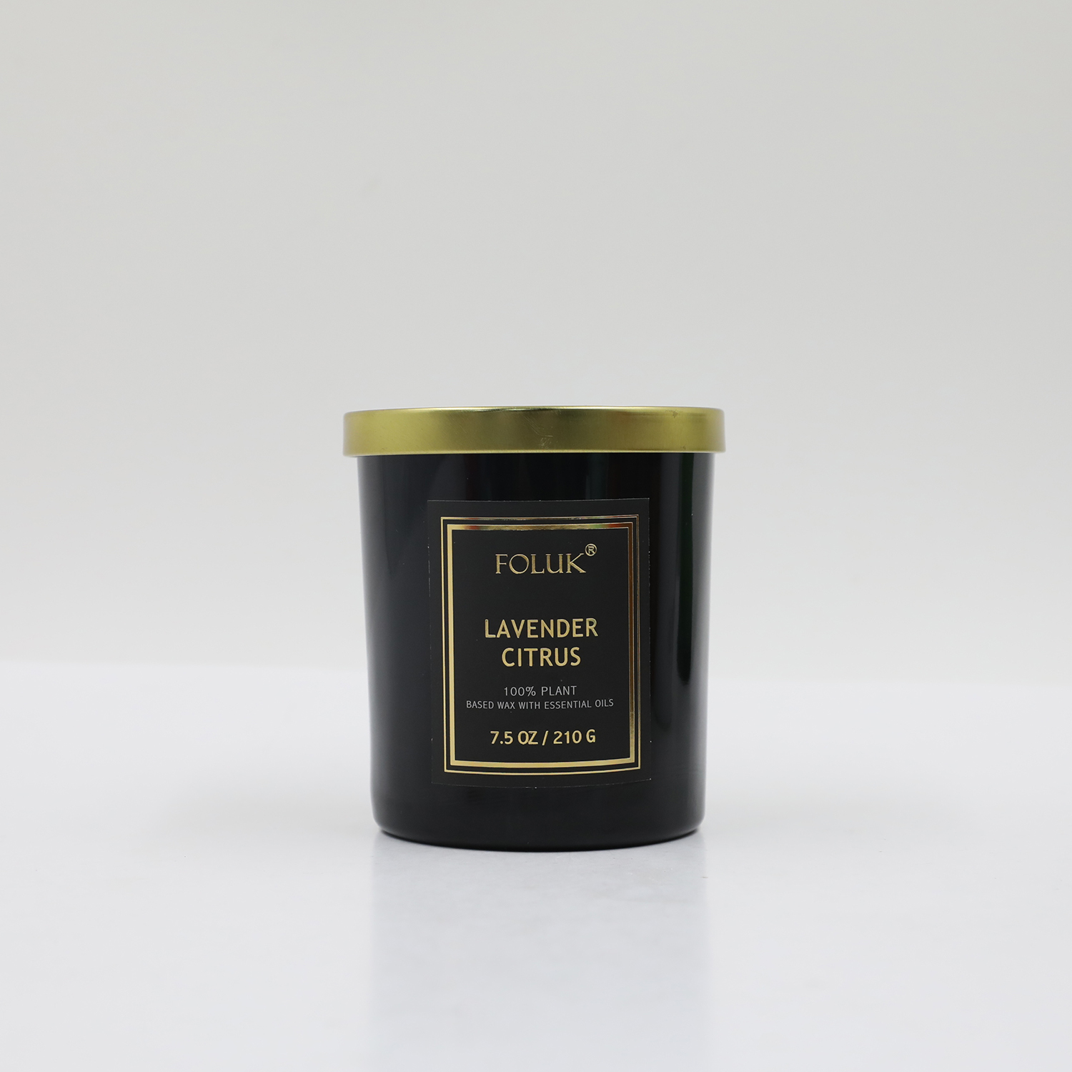 FOLUK 11oz Lavender Citrus Scented Single-Wick Candle