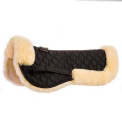 Merauno® sheepskin saddle half pads Lambskin half pad merino wool horse pads equestrian supplies factory wholesale