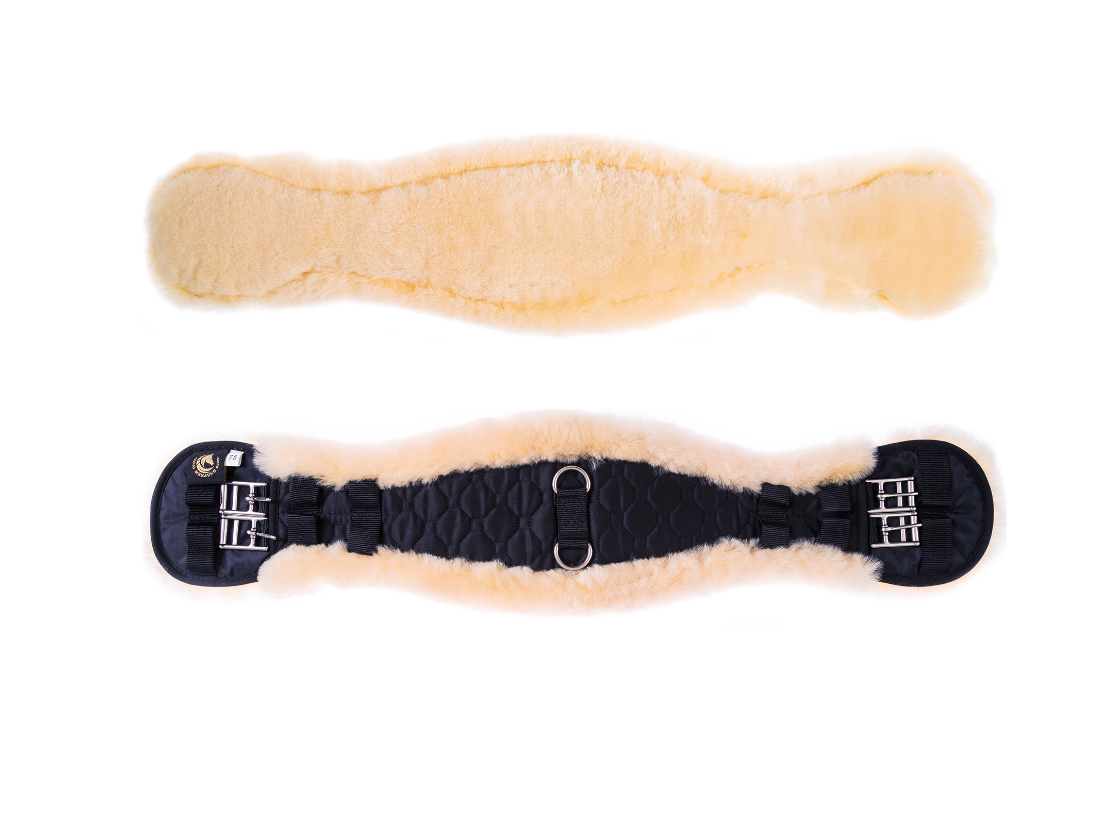 Hores sheepskin saddle girth equestrian sheepskin accessories