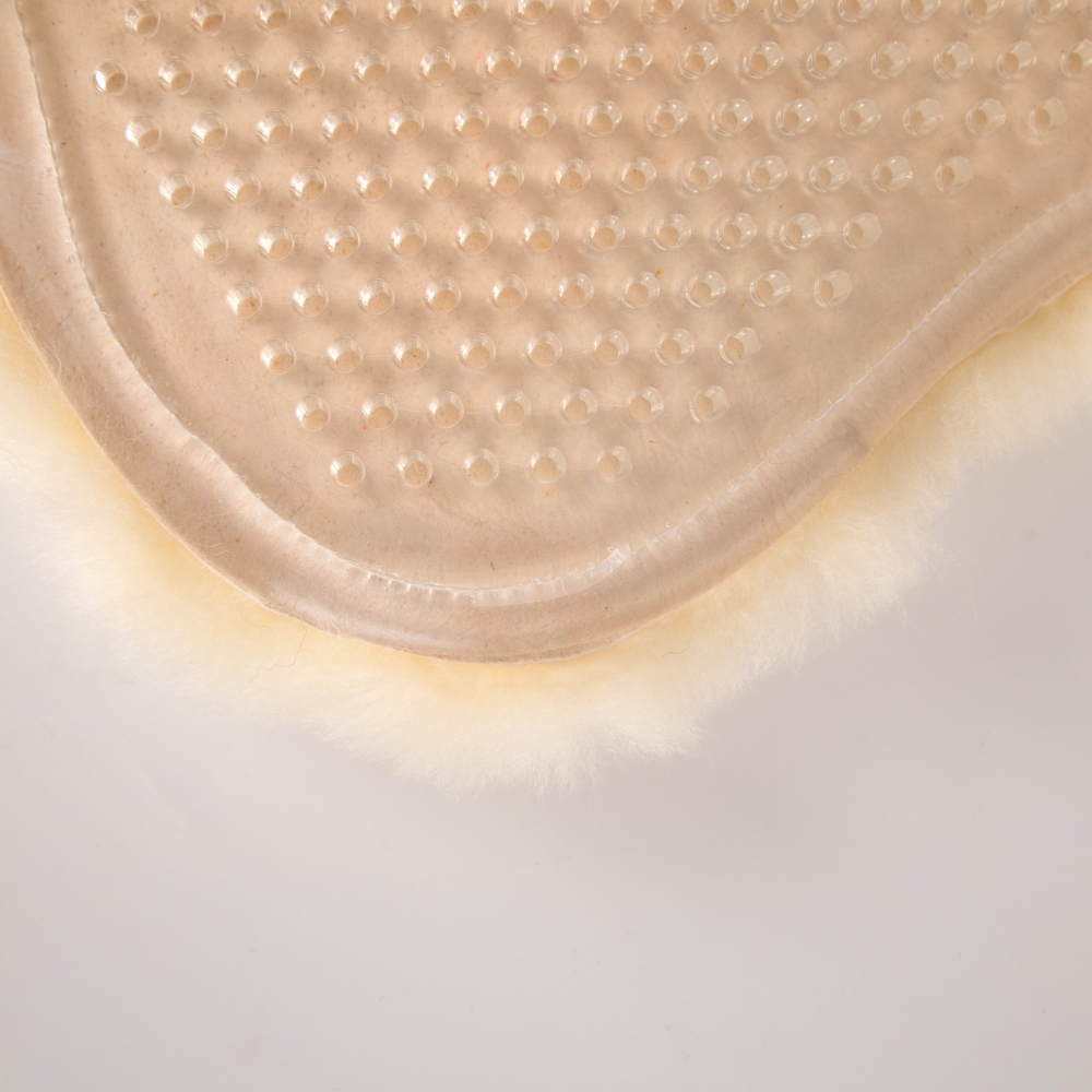 Full sheepskin gel saddle pads horse equestrian supplies non-slip silicone pad