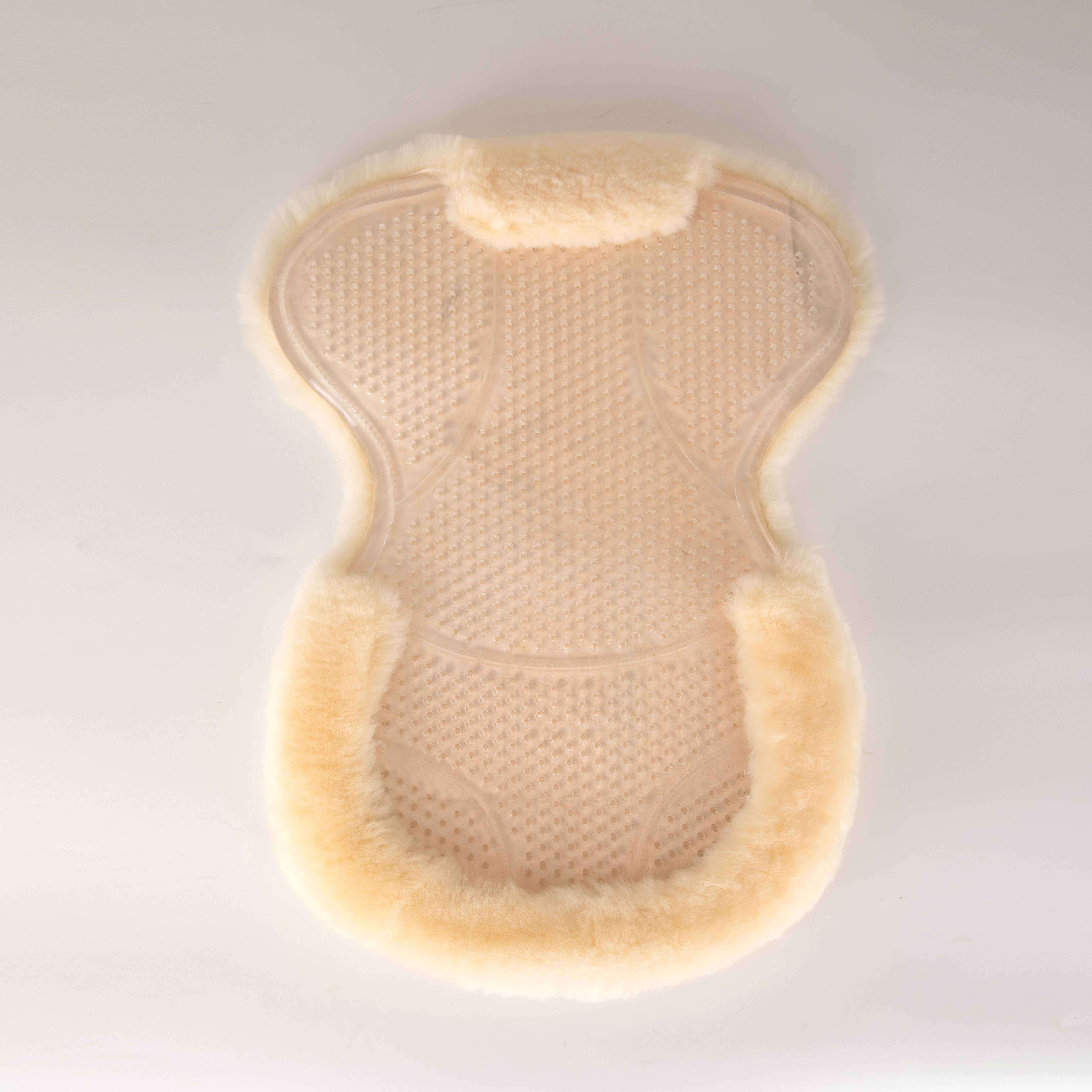 Full sheepskin gel saddle pads horse equestrian supplies non-slip silicone pad