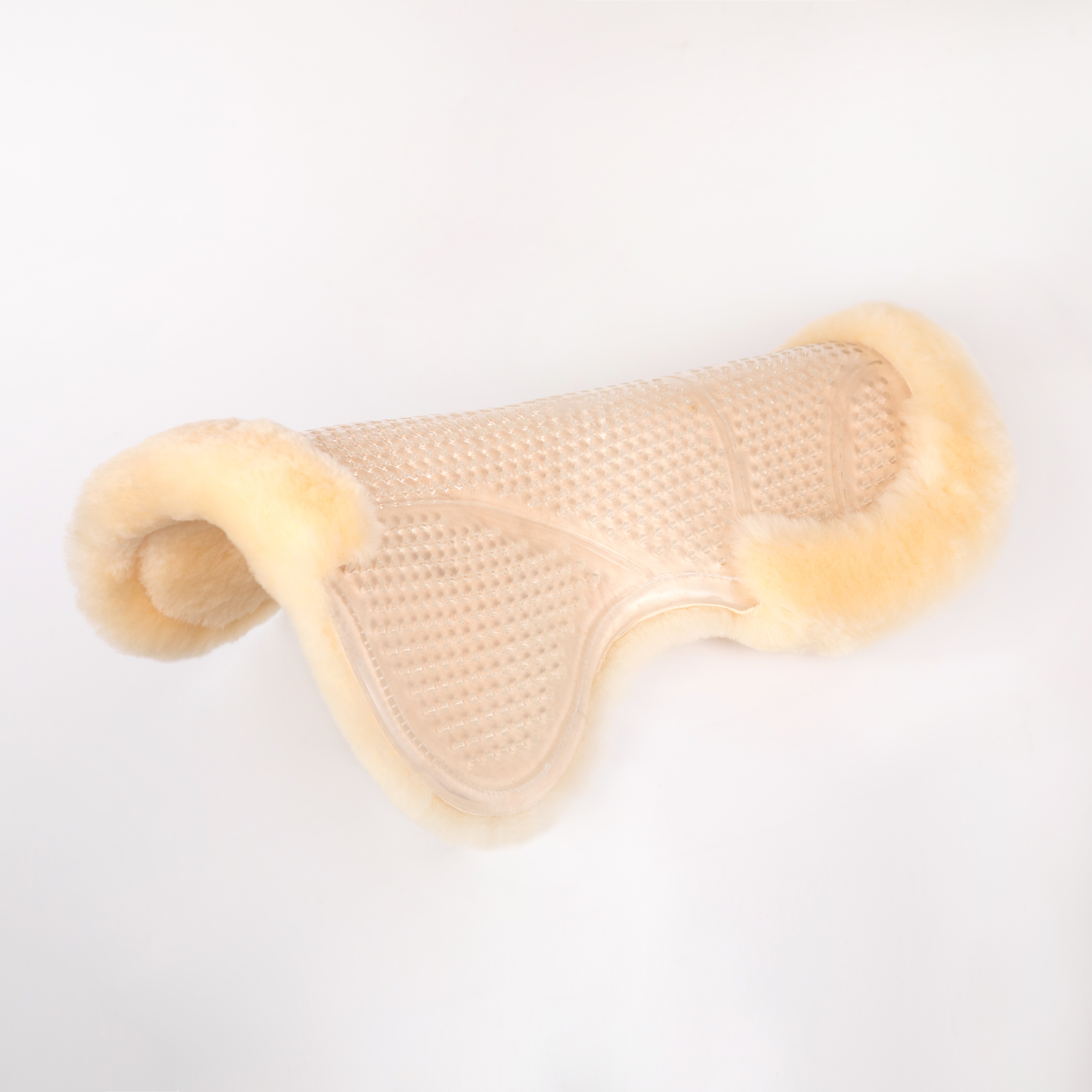 Full sheepskin gel saddle pads horse equestrian supplies non-slip silicone pad
