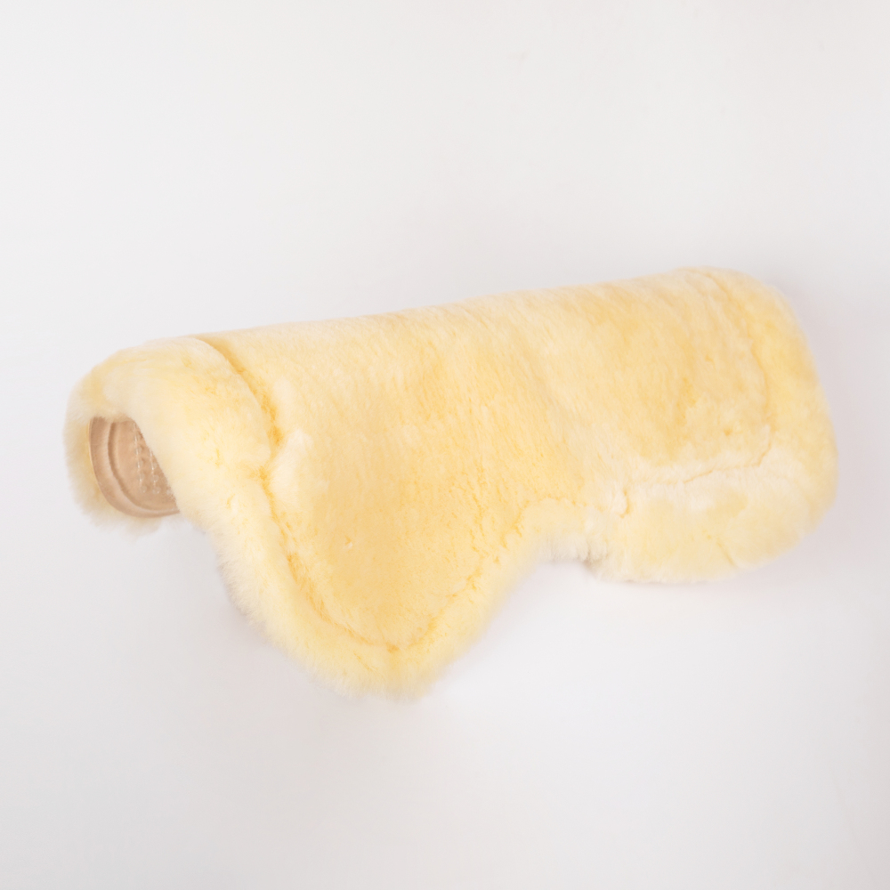 Full sheepskin gel saddle pads horse equestrian supplies non-slip silicone pad