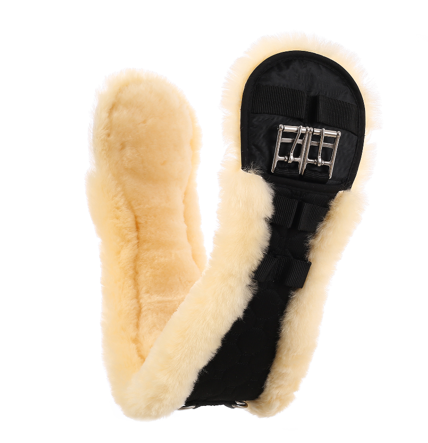 Hores sheepskin saddle girth equestrian sheepskin accessories