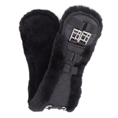 Merauno® Hores sheepskin saddle girth Lambskin Straight Girth Merino wool Horse Girth equestrian sheepskin accessories Factory  wholesale
