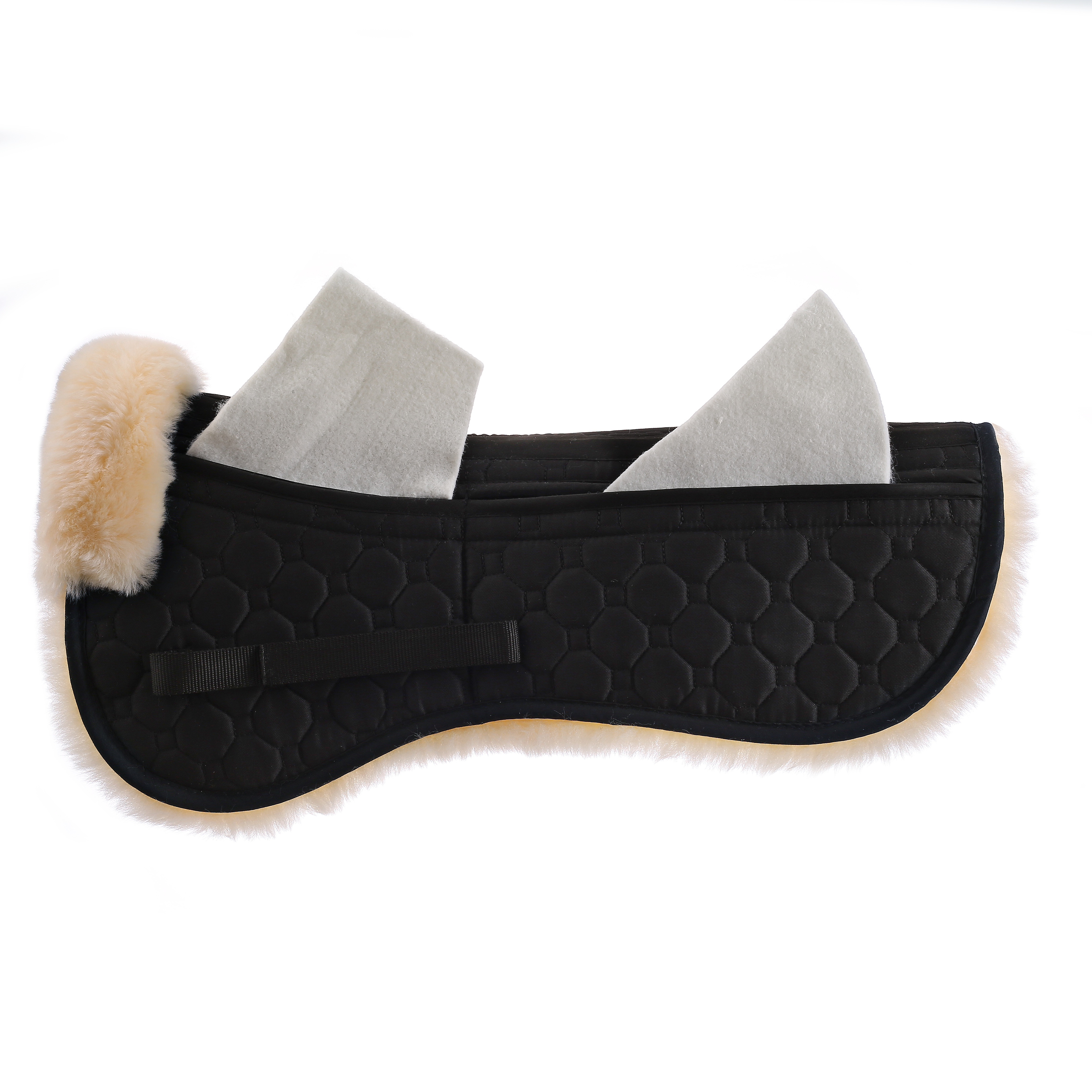 Full sheepskin saddle pads with pockets and padded cotton horse equestrian supplies