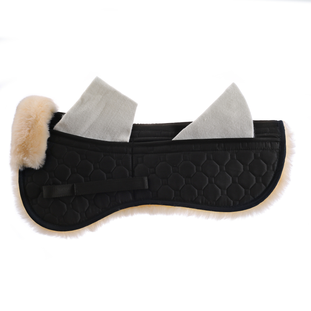 Full sheepskin saddle pads with pockets and padded cotton horse equestrian supplies
