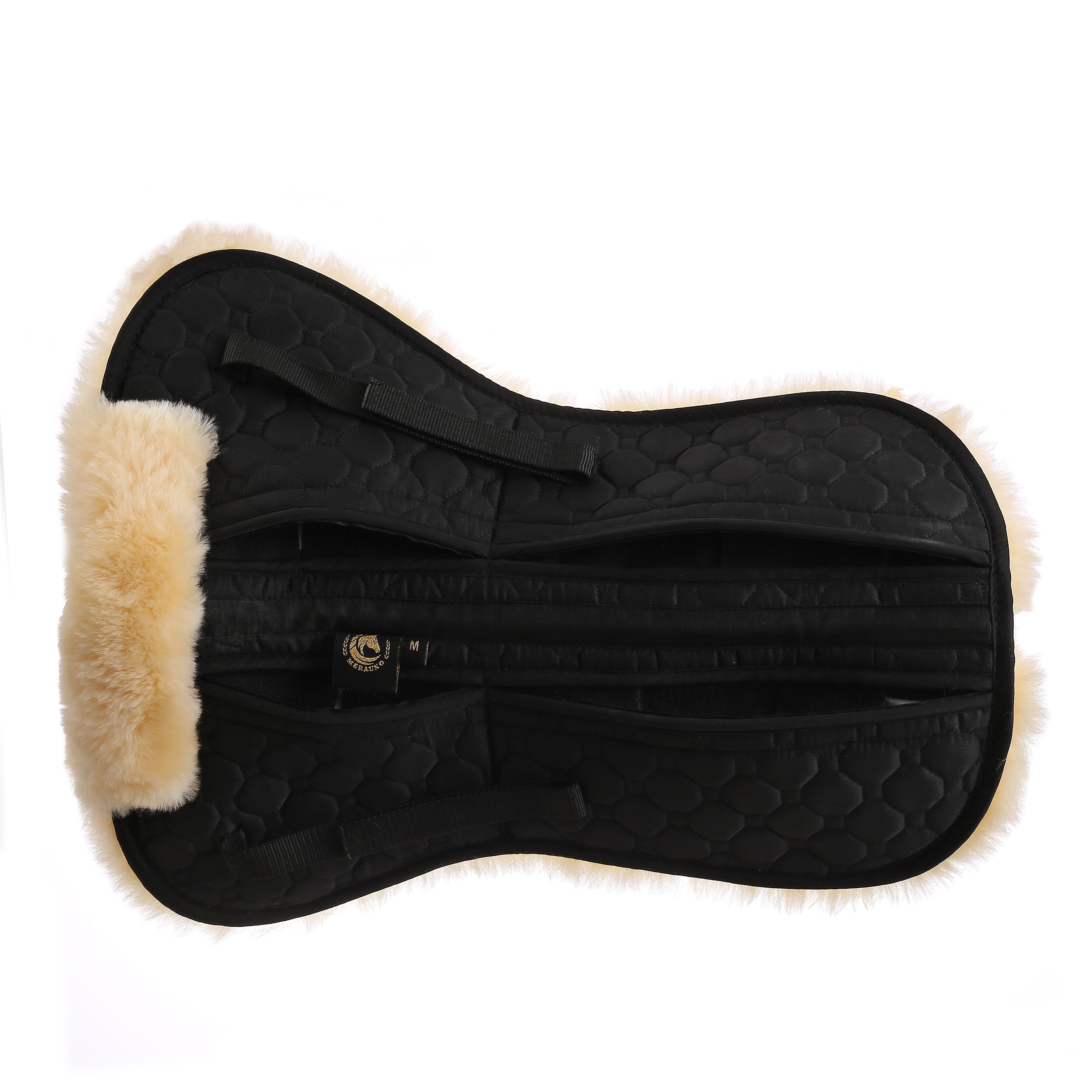 Full sheepskin saddle pads with pockets and padded cotton horse equestrian supplies