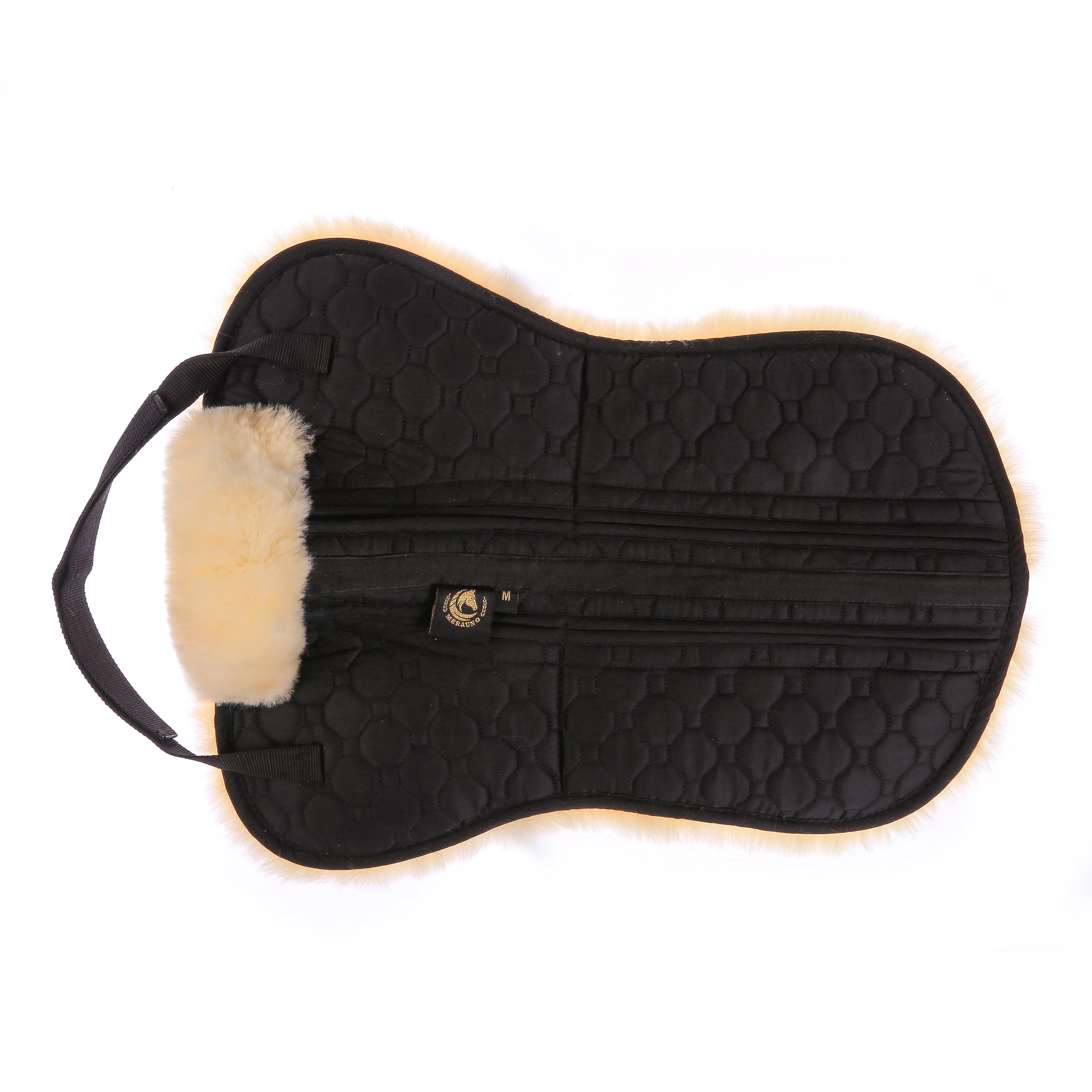 Coprisella In Pelle Di Agnello Merino Australiano - Per Sella Inglese, Morbido E Lavabile, Taglia M - Foto 6