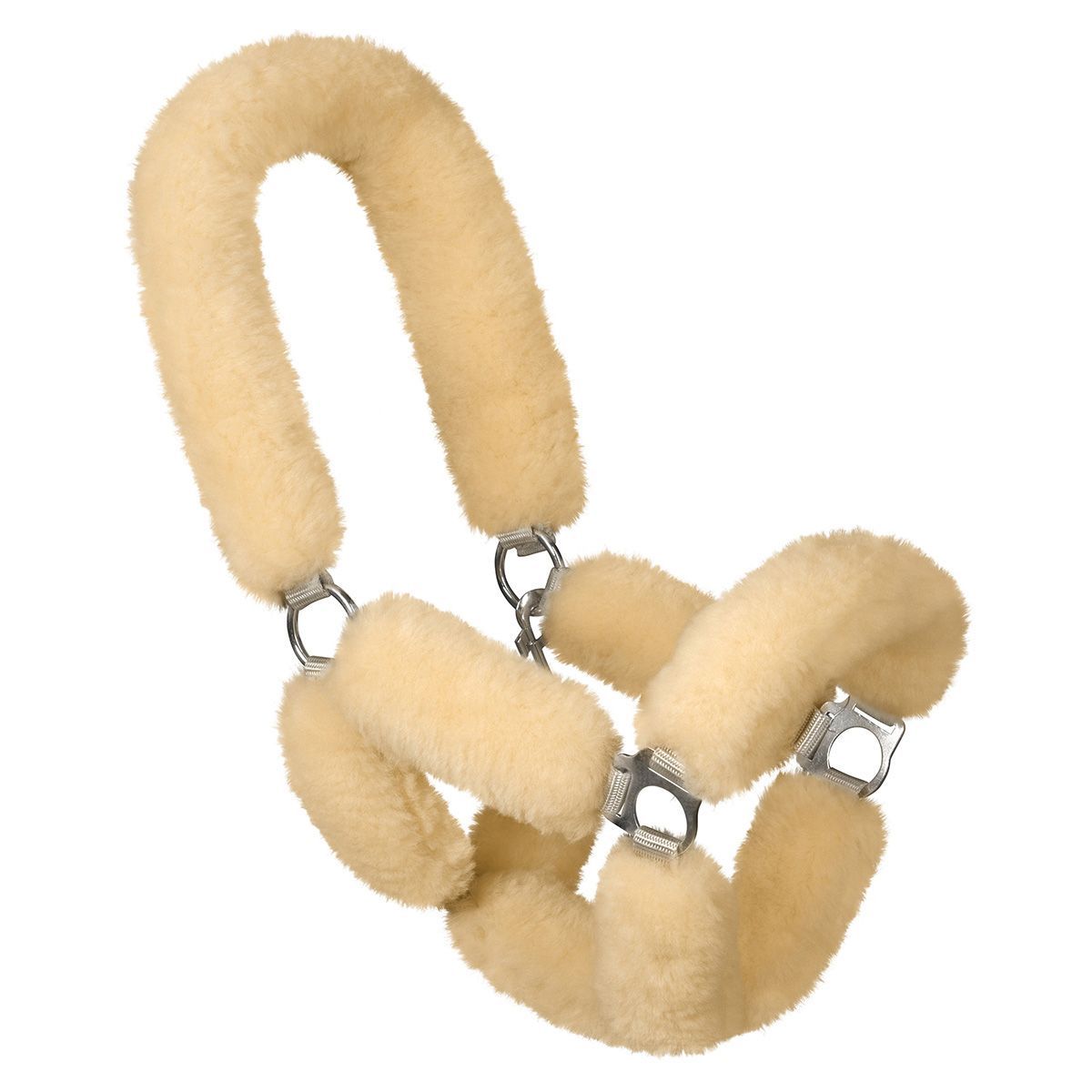 Full sheepskin Horse bridle 9 sets sheepskin roll accessories equestrian supplies
