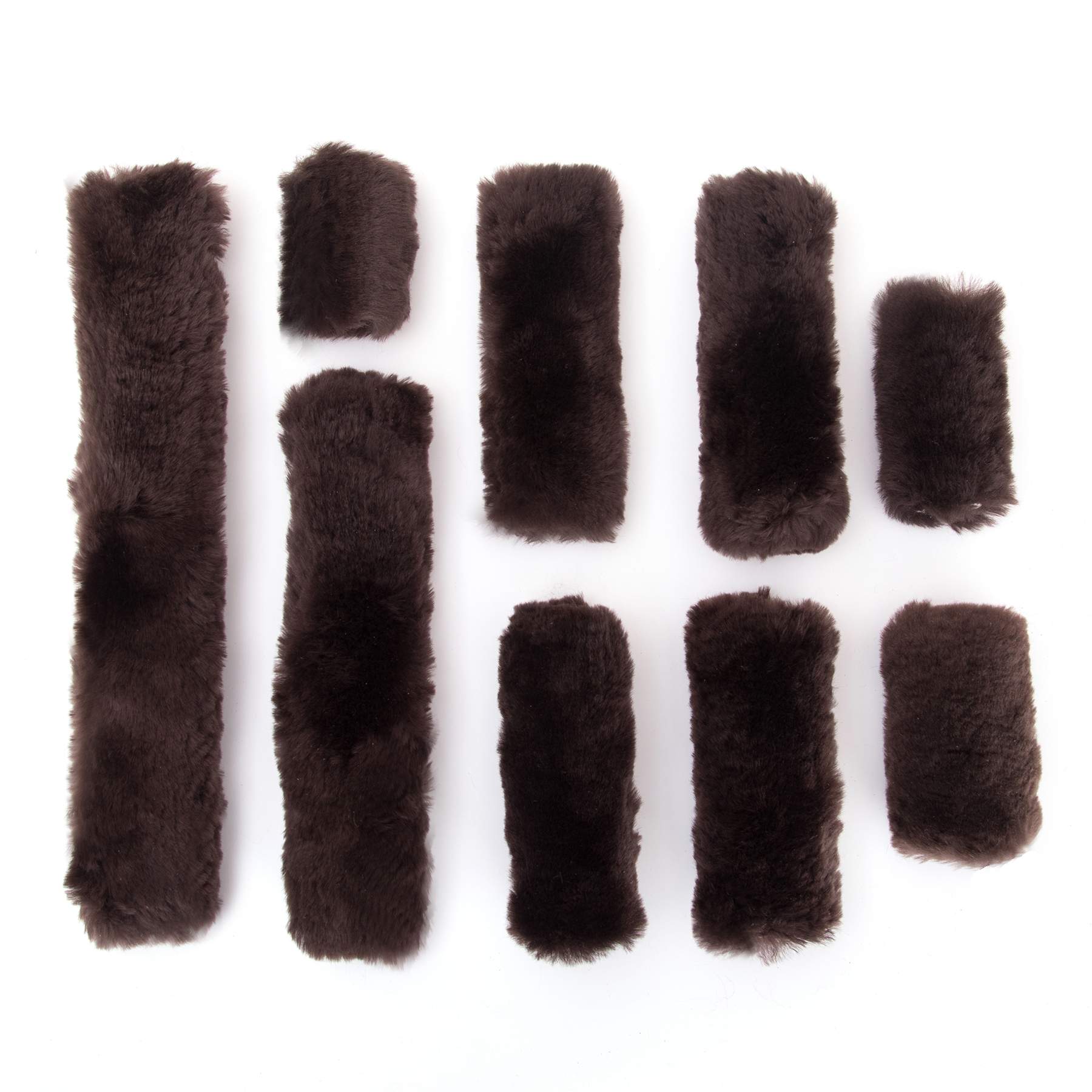 Full sheepskin Horse bridle 9 sets sheepskin roll accessories equestrian supplies