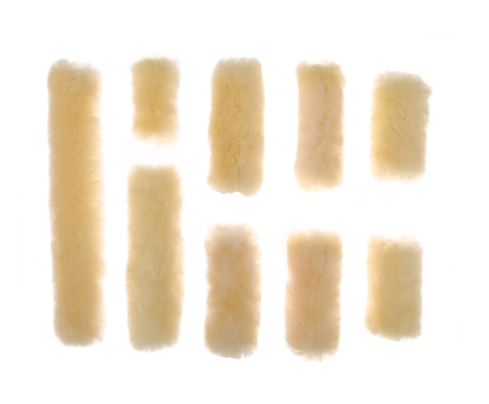 Full sheepskin Horse bridle 9 sets sheepskin roll accessories equestrian supplies