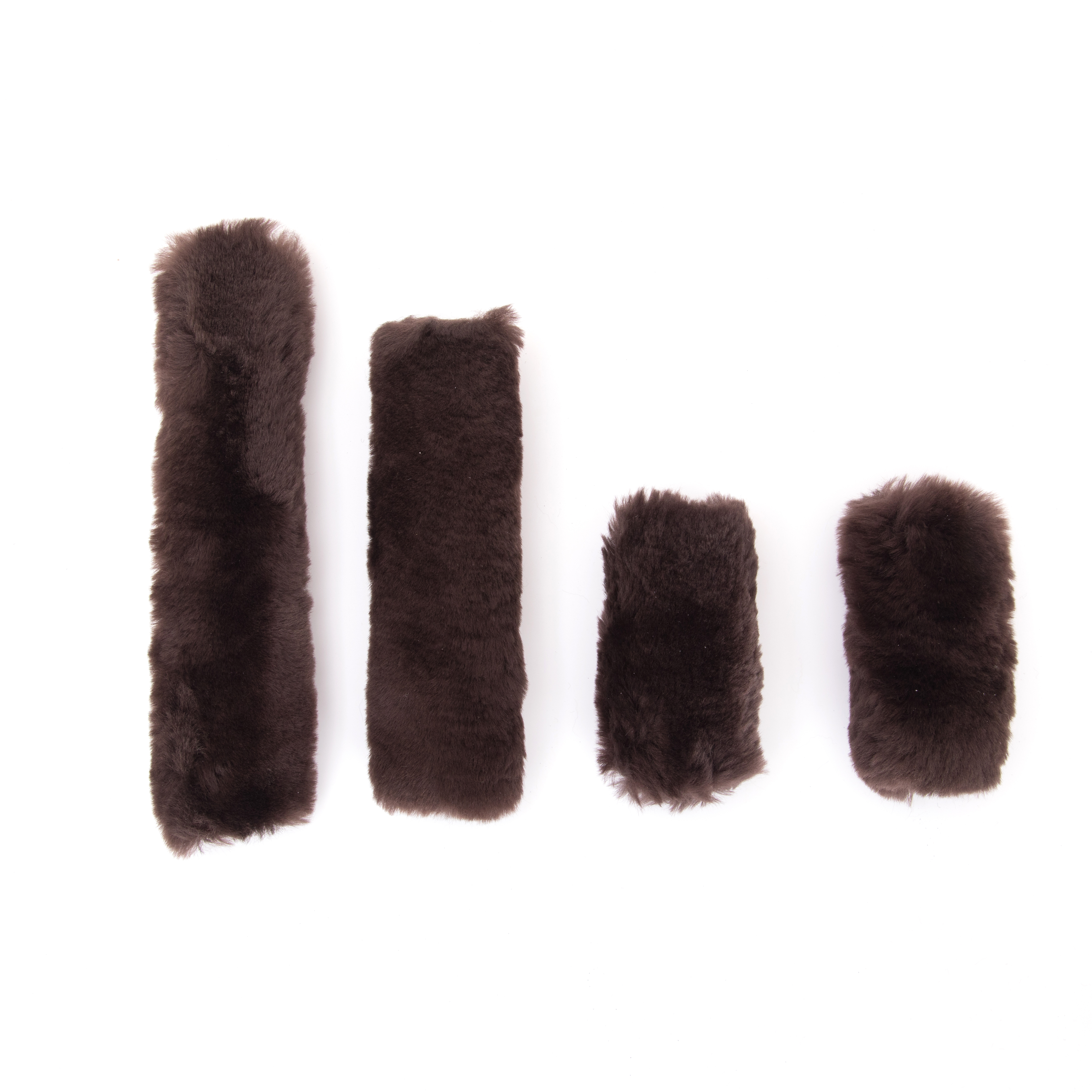Full sheepskin Horse bridle kit 4 sets sheepskin accessories equestrian supplies