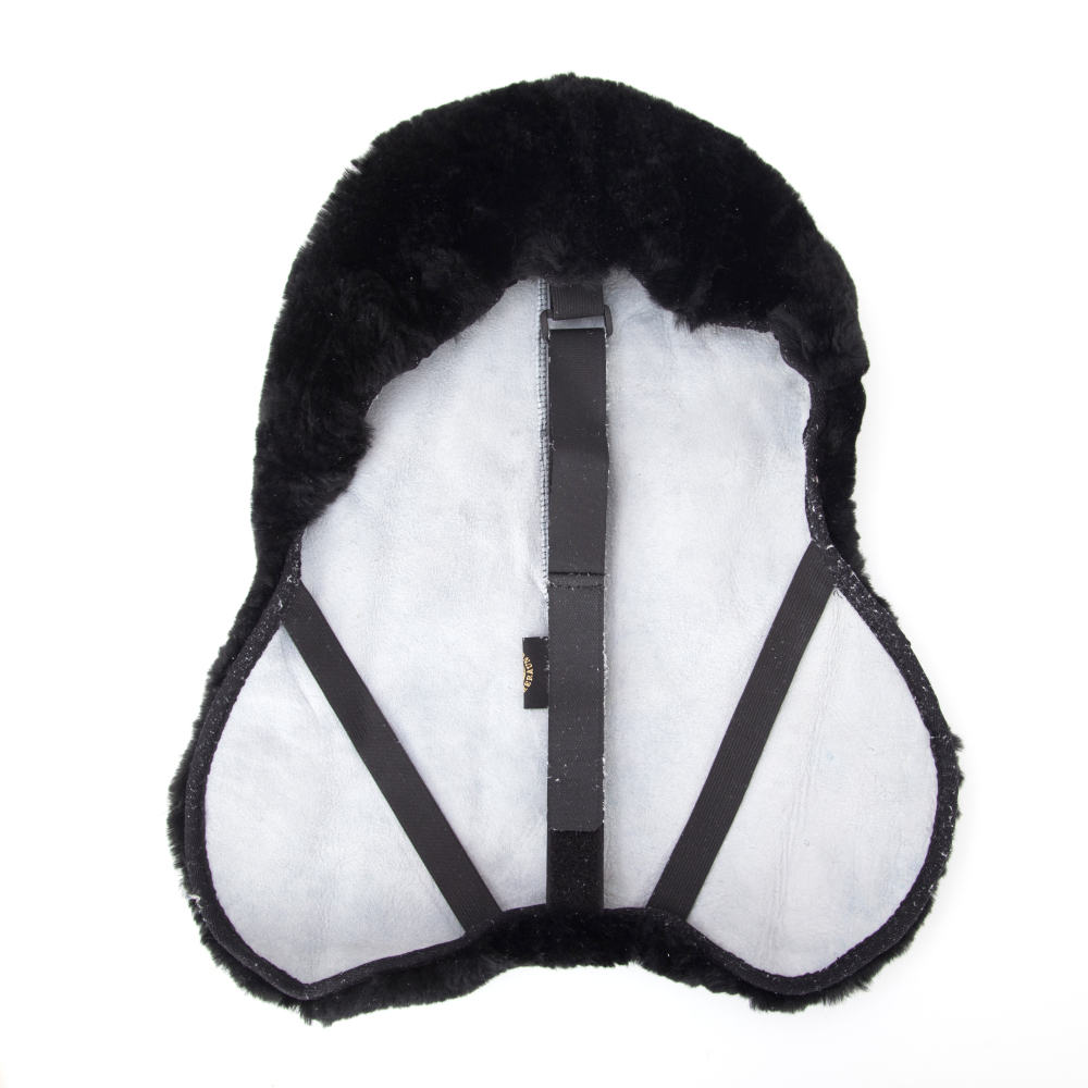Full sheepskin saddle cover comfortable breathable merino saddle seat cover horse equestrian supplies