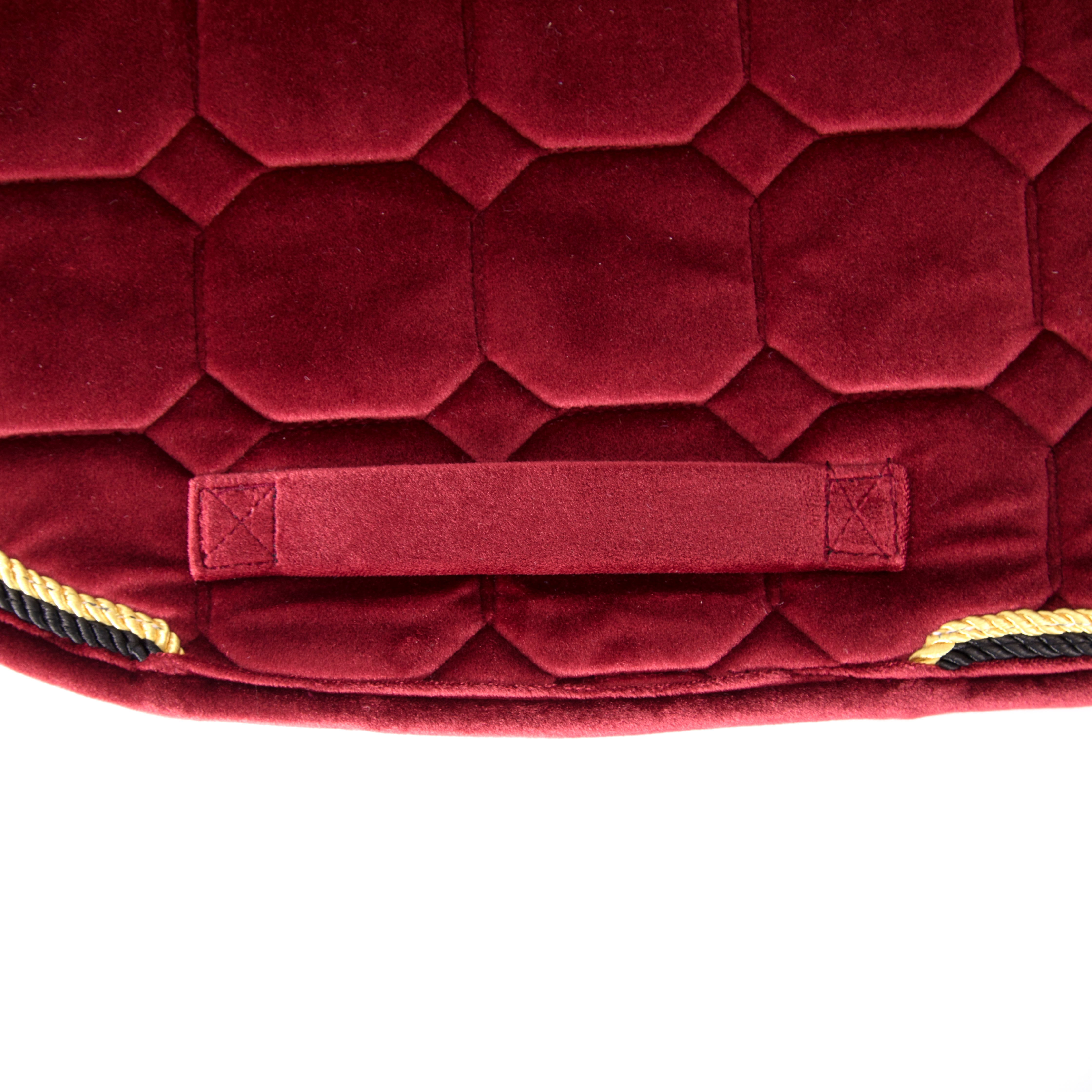 Velvet fabric quilting saddle pads comfortable and breathable skin-friendly horse equestrian factory supplies