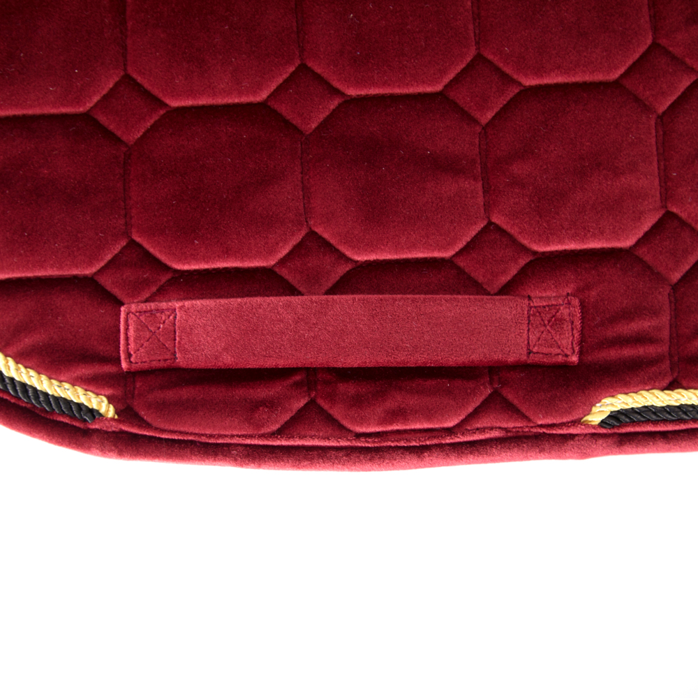 Velvet fabric quilting saddle pads comfortable and breathable skin-friendly horse equestrian factory supplies