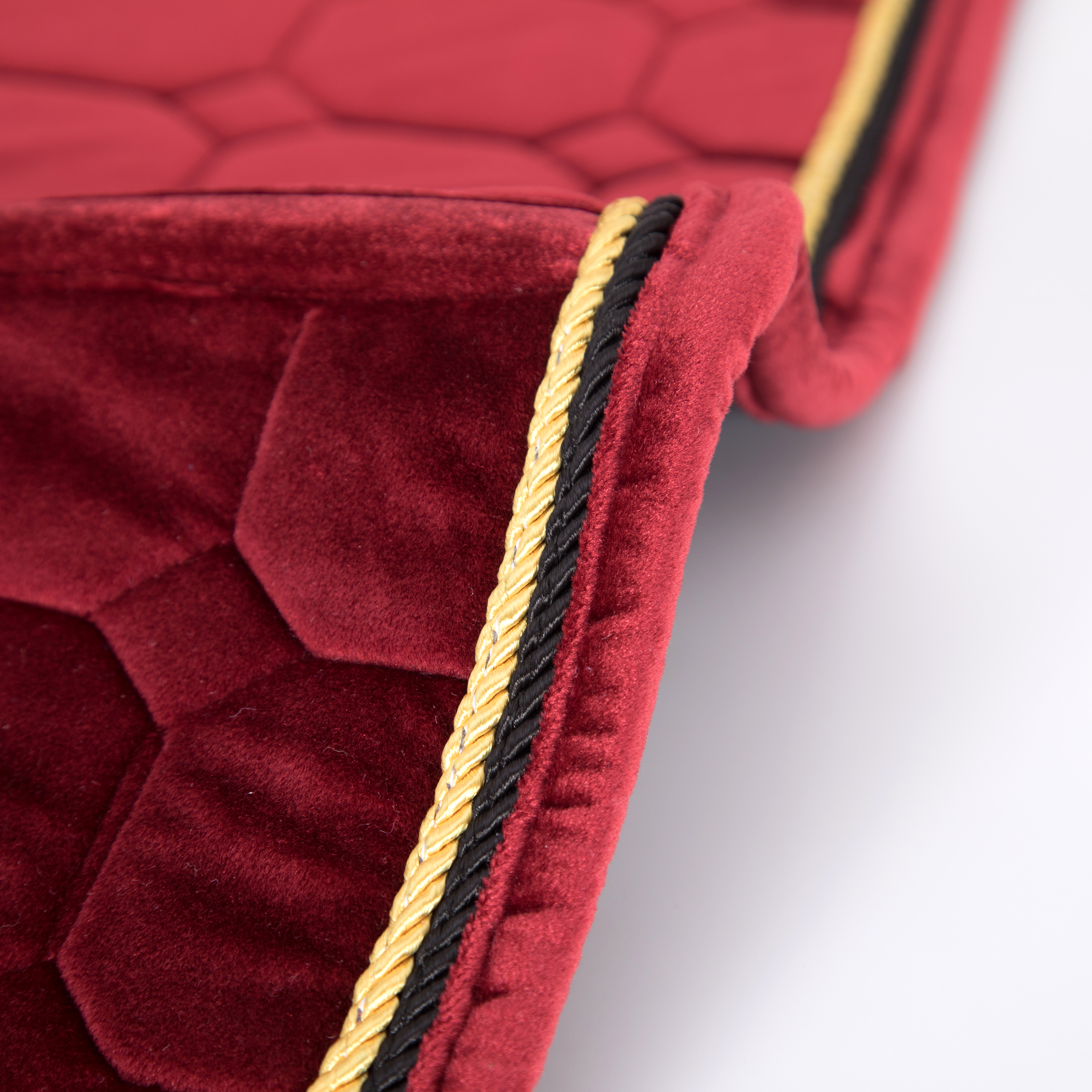 Velvet fabric quilting saddle pads comfortable and breathable skin-friendly horse equestrian factory supplies