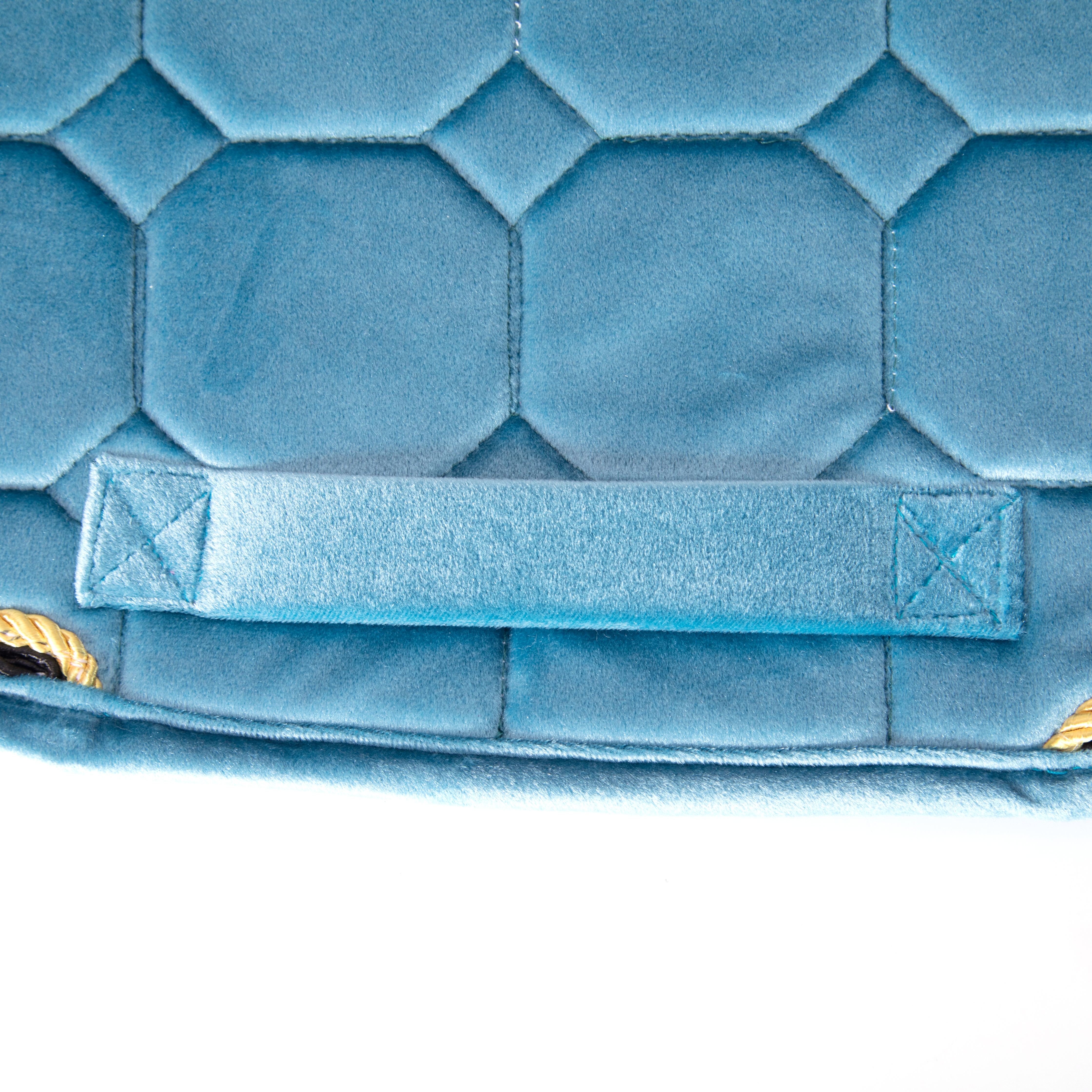 Velvet fabric quilting saddle pads comfortable and breathable skin-friendly horse equestrian factory supplies