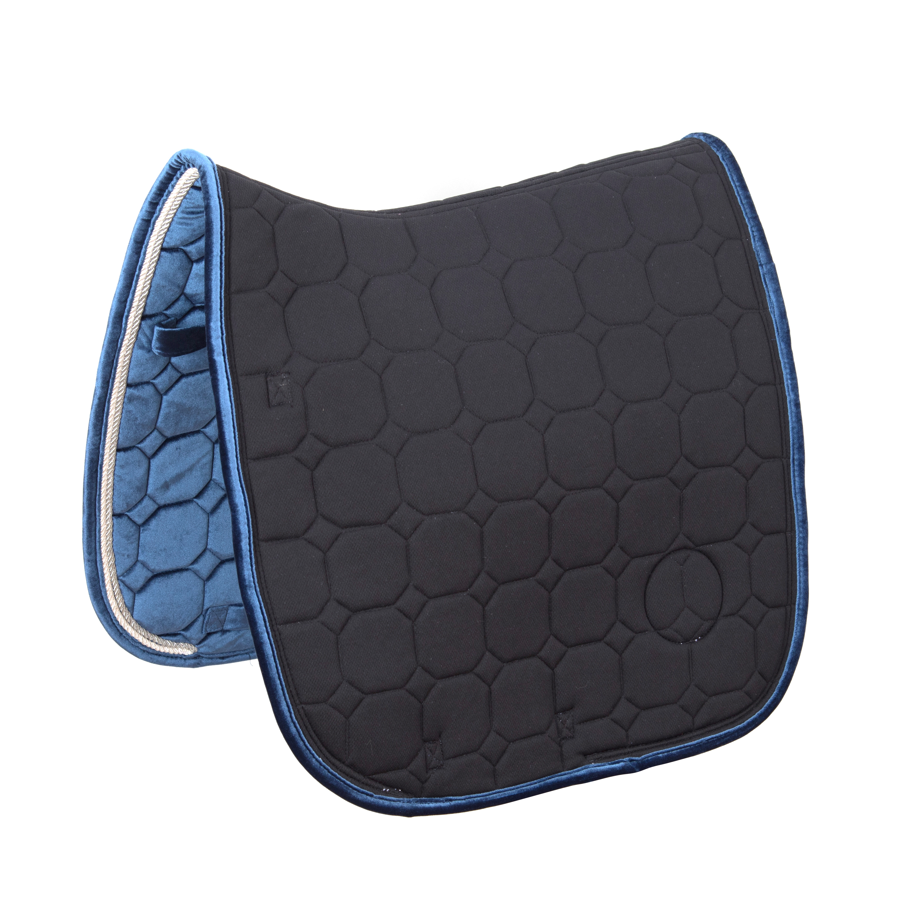 Velvet fabric quilting saddle pads comfortable and breathable skin-friendly horse equestrian factory supplies