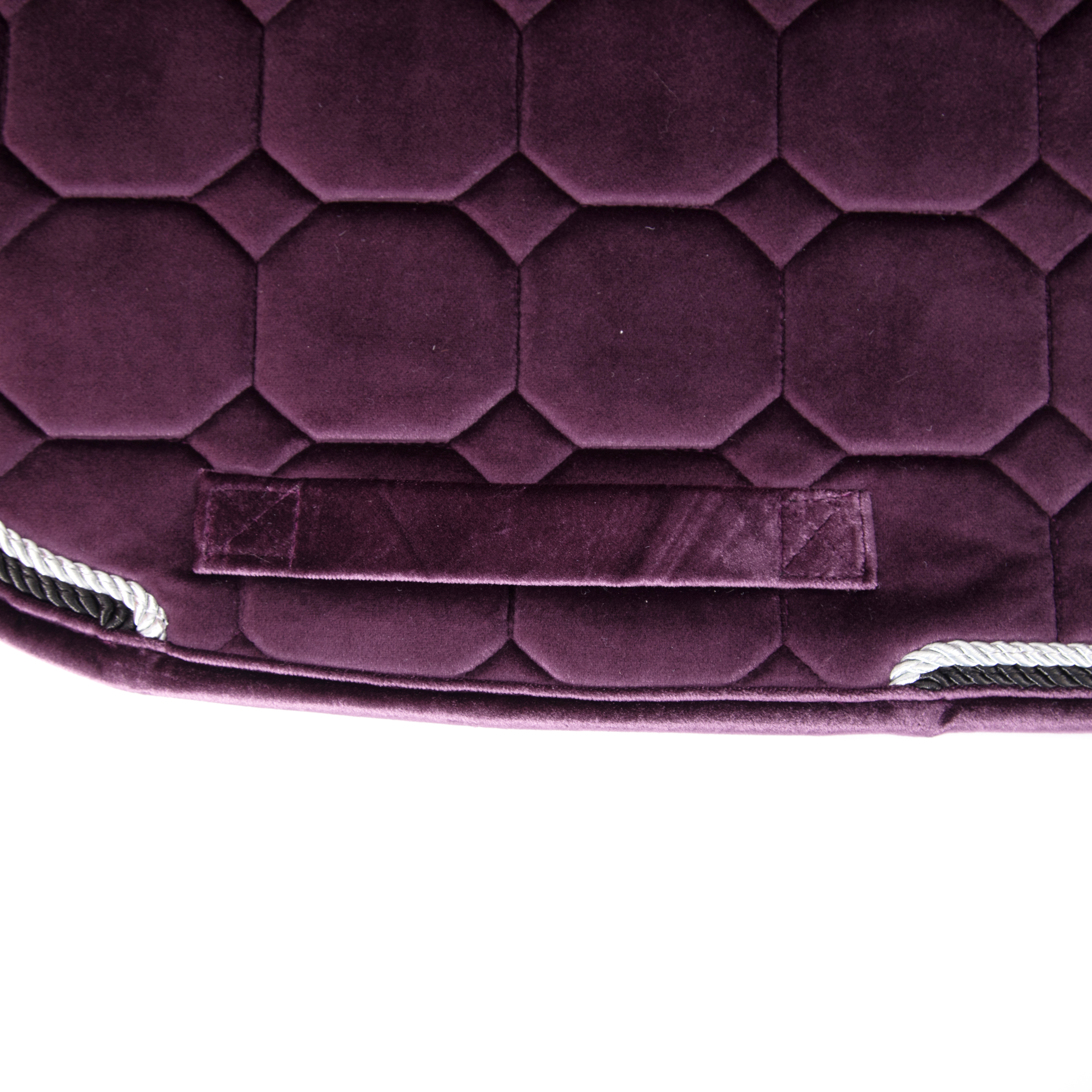 Velvet fabric quilting saddle pads comfortable and breathable skin-friendly horse equestrian factory supplies