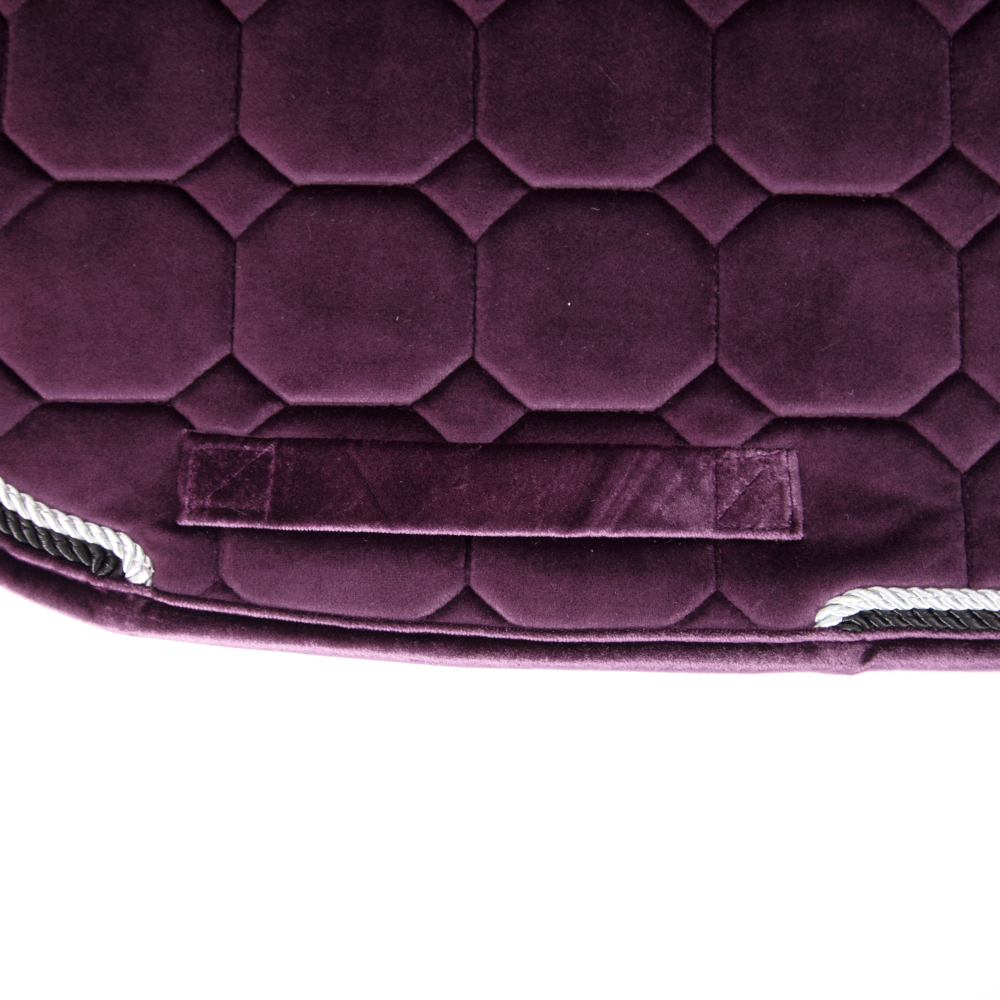 Velvet fabric quilting saddle pads comfortable and breathable skin-friendly horse equestrian factory supplies