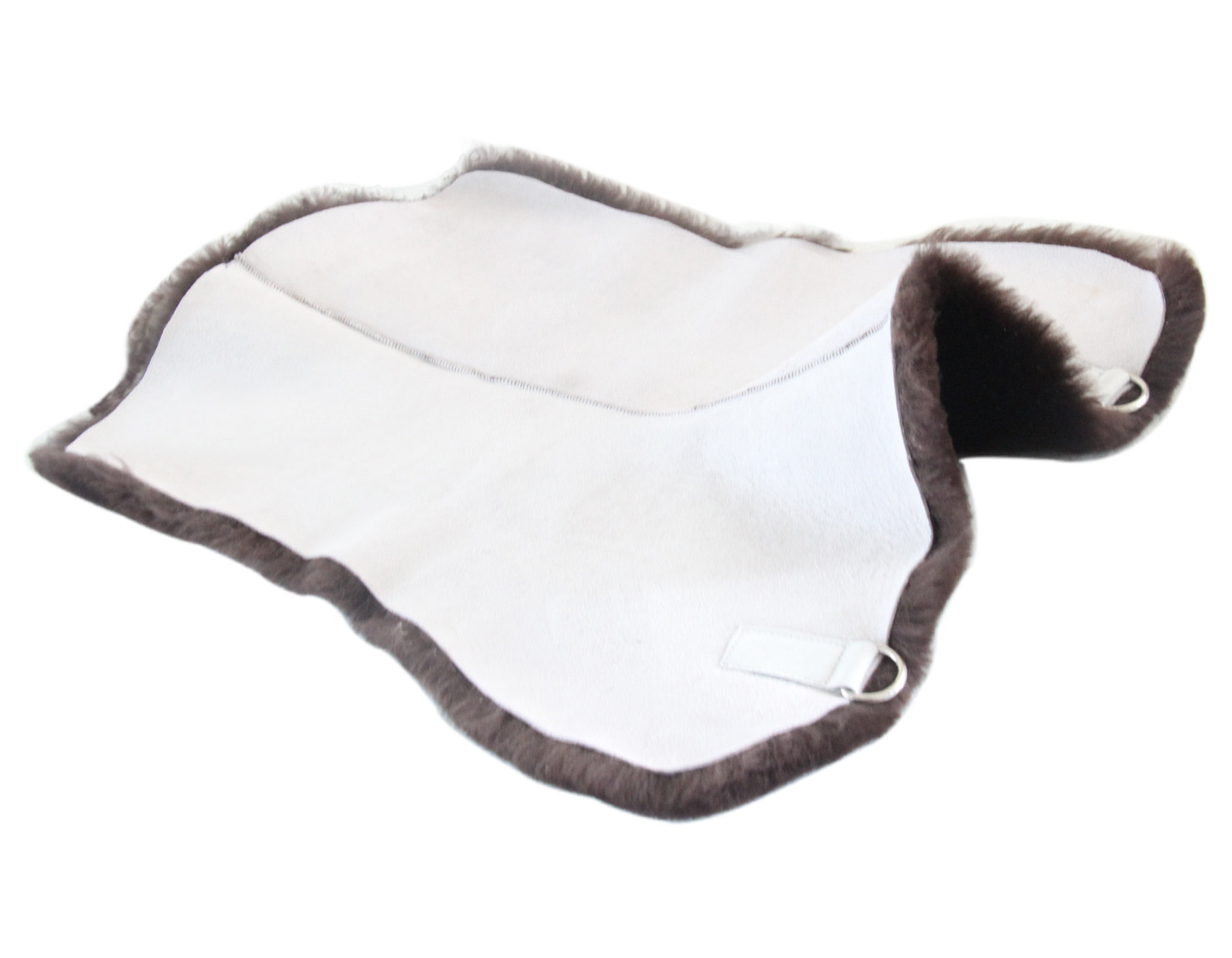 Merauno® Full sheepskin saddle pads lambskin saddle pad comfortable breathable merino wool saddle seat rug factory wholesale
